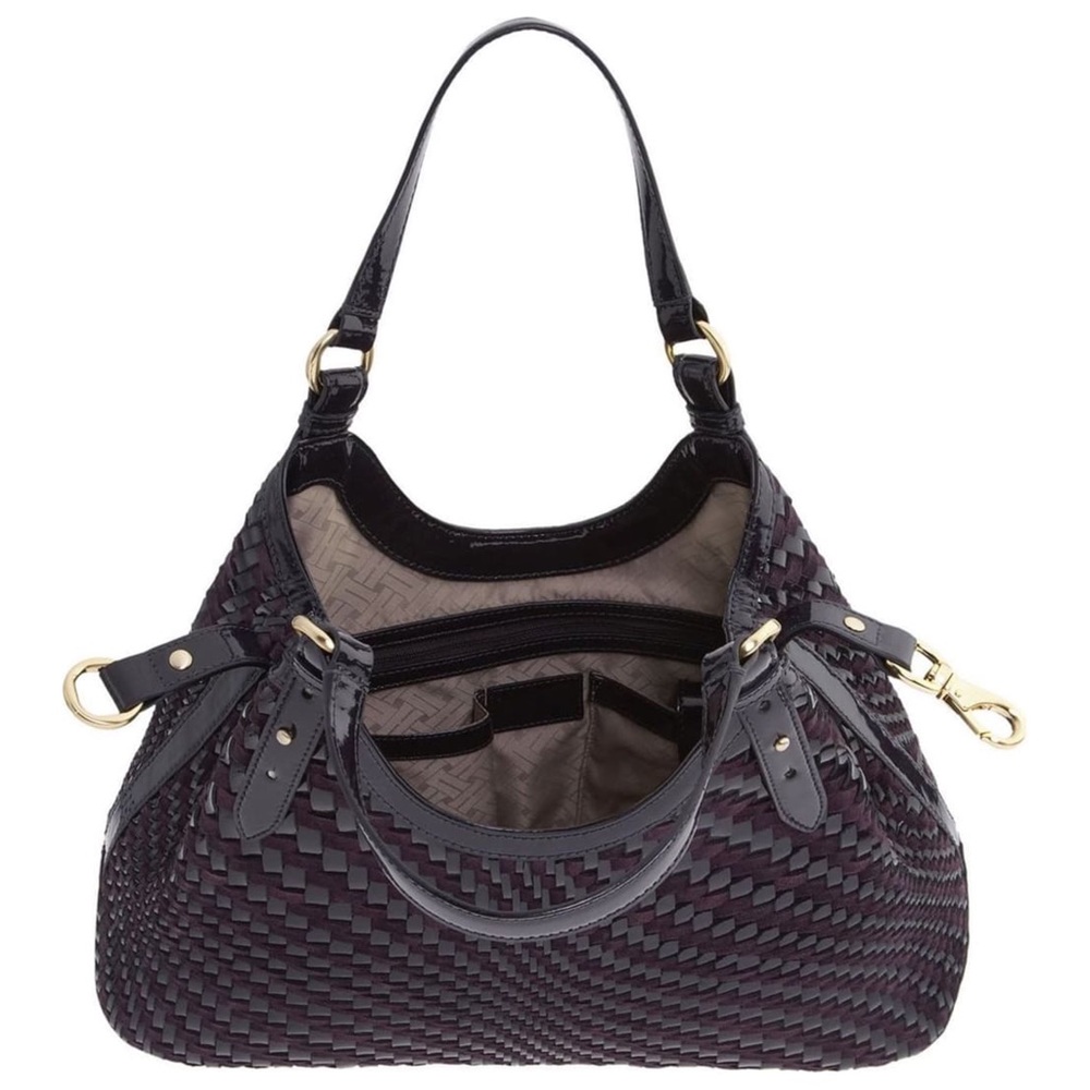 Cole Haan Genevieve Woven Triangle Leather Tote - Picture 4 of 5